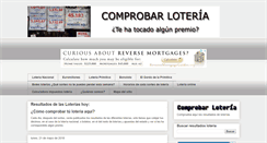 Desktop Screenshot of comprobarloteria.net