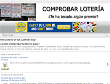 Tablet Screenshot of comprobarloteria.net